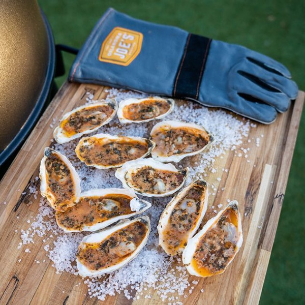 Grilled Oysters with Cajun  Butter