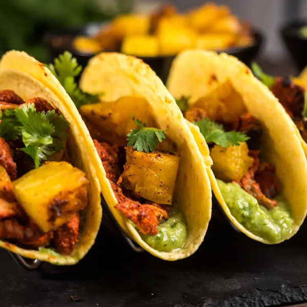 Tacos al Pastor with Smoked Pineapple