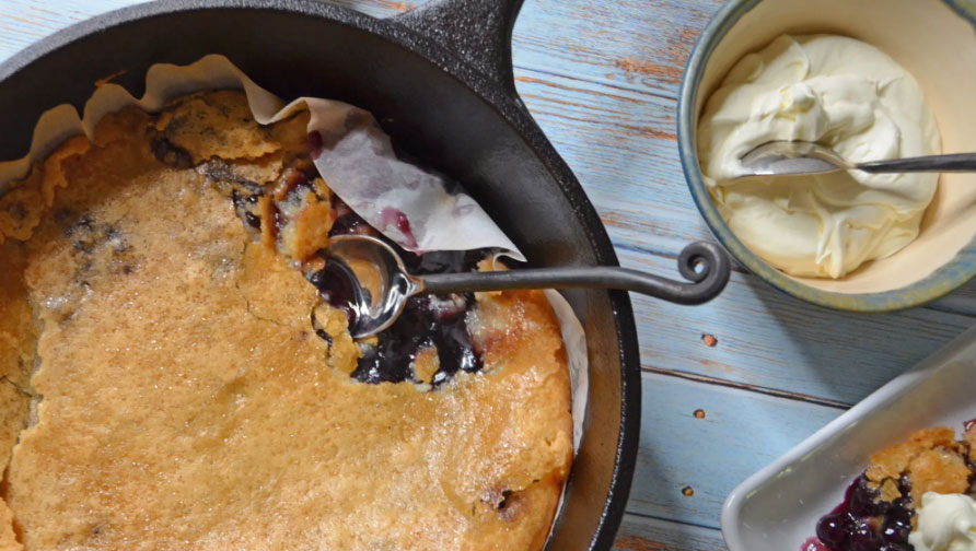 Smoked Blueberry Cobbler Dessert Recipe | Oklahoma Joe’s Australia